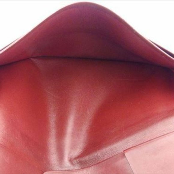 Cartier Wallet Purse Mastline Red Gold leather Woman unisex Authentic Used - Picture 7 of 9